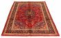 Bordered  Traditional Red Area rug 6x9 Persian Hand-knotted 323182