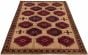 Bordered  Tribal Brown Area rug 6x9 Afghan Hand-knotted 325920