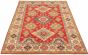 Bordered  Traditional Red Area rug 6x9 Afghan Hand-knotted 326251