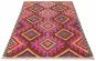 Turkish Bold and Colorful 6'7" x 10'2" Flat-Weave Wool Kilim 