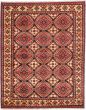 Tribal Red Area rug 4x6 Afghan Hand-knotted 202973
