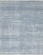 Transitional Blue Area rug 6x9 Indian Hand-knotted 222453