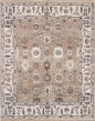 Traditional Ivory Area rug 6x9 Indian Hand-knotted 222703