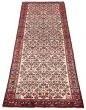 Persian Hosseinabad 3'9" x 10'5" Hand-knotted Wool Ivory Rug