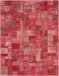 Casual  Transitional Red Area rug 6x9 Turkish Hand-knotted 295998