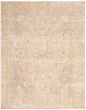 Bordered  Traditional Yellow Area rug 9x12 Turkish Hand-knotted 300779
