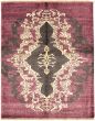 Casual  Transitional Red Area rug 5x8 Indian Hand-knotted 315691