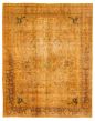Bordered  Transitional Orange Area rug 9x12 Turkish Hand-knotted 317556