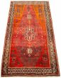 Bordered  Traditional Orange Runner rug 8-ft-runner Turkish Hand-knotted 320148