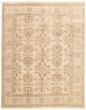 Bordered  Traditional Grey Area rug 6x9 Indian Hand-knotted 326115