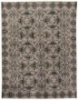 Bohemian  Transitional Grey Area rug 6x9 Indian Hand-knotted 331133