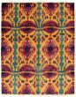 Casual  Transitional Purple Area rug 6x9 Pakistani Hand-knotted 337798