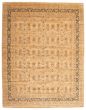 Bordered  Traditional Ivory Area rug Unique Pakistani Hand-knotted 338620