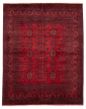 Bordered  Traditional Red Area rug 4x6 Afghan Hand-knotted 359503