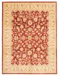 Bordered  Traditional Red Area rug 9x12 Afghan Hand-knotted 362976