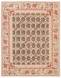 Bordered  Traditional Ivory Area rug 6x9 Chinese Needlepoint 368085