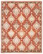 Bordered  Traditional Red Area rug 6x9 Indian Hand-knotted 370150