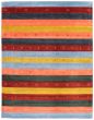 Gabbeh  Tribal Multi Area rug 9x12 Indian Hand Loomed 370751