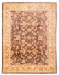 Bordered  Traditional Brown Area rug 9x12 Afghan Hand-knotted 374399