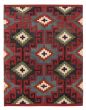 Flat-weaves & Kilims  Geometric Red Area rug 4x6 Turkish Flat-Weave 374438