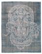Novelty  Transitional Blue Area rug 9x12 Turkish Hand-knotted 376032
