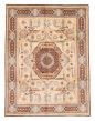 Bordered  Traditional Grey Area rug 9x12 Pakistani Hand-knotted 378763