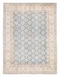 Bordered  Geometric Blue Area rug 9x12 Afghan Hand-knotted 381804