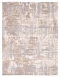 Carved  Modern Ivory Area rug 9x12 Indian Hand-knotted 382978