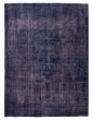 Overdyed  Transitional Blue Area rug 9x12 Turkish Hand-knotted 390605