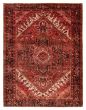 Bordered  Traditional Red Area rug 9x12 Persian Hand-knotted 391029
