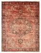 Geometric  Traditional Red Area rug 9x12 Turkish Hand-knotted 391070