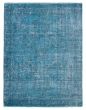 Overdyed  Transitional Blue Area rug 3x5 Turkish Hand-knotted 392315