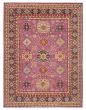 Bordered  Transitional Purple Area rug 9x12 Afghan Hand-knotted 392614