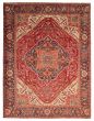 Bordered  Traditional Red Area rug 9x12 Turkish Hand-knotted 392816