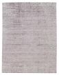 Carved  Modern Grey Area rug 6x9 Indian Hand-knotted 386482
