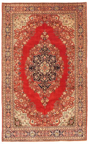 Bordered  Traditional Brown Area rug Unique Turkish Hand-knotted 347687