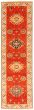 Bordered  Traditional Orange Runner rug 10-ft-runner Indian Hand-knotted 314292