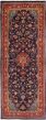 Bordered  Traditional Blue Runner rug 10-ft-runner Persian Hand-knotted 264728