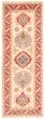 Bordered  Traditional Ivory Runner rug 6-ft-runner Afghan Hand-knotted 359824