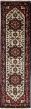 Geometric  Traditional Ivory Runner rug 20-ft-runner Indian Hand-knotted 243513