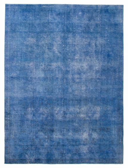 Overdyed  Transitional Blue Area rug 6x9 Turkish Hand-knotted 392142
