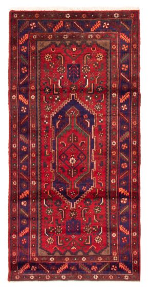Bordered  Traditional Red Area rug Unique Turkish Hand-knotted 370826