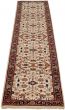 Bordered  Traditional Ivory Runner rug 12-ft-runner Indian Hand-knotted 304074