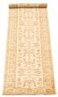Bordered  Traditional Ivory Runner rug 12-ft-runner Pakistani Hand-knotted 318130
