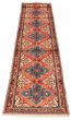Bordered  Traditional Red Runner rug 13-ft-runner Persian Hand-knotted 323279