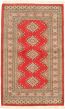 Bordered  Tribal Red Area rug 3x5 Pakistani Hand-knotted 326057
