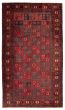 Bordered  Tribal Red Area rug 6x9 Turkish Hand-knotted 333560