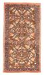 Bordered  Vintage Brown Area rug 6x9 Turkish Hand-knotted 347627