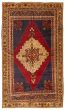 Bordered  Vintage Red Area rug 5x8 Turkish Hand-knotted 347708