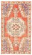 Bordered  Vintage Red Area rug 5x8 Turkish Hand-knotted 358718